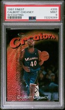 1997 TOPPS FINEST W/COATING #205 CALBERT CHEANEY PSA 9