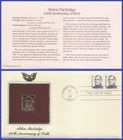 USA2 #1854 U/A GOLDEN REPLICA FDC STR2  Alden Partridge