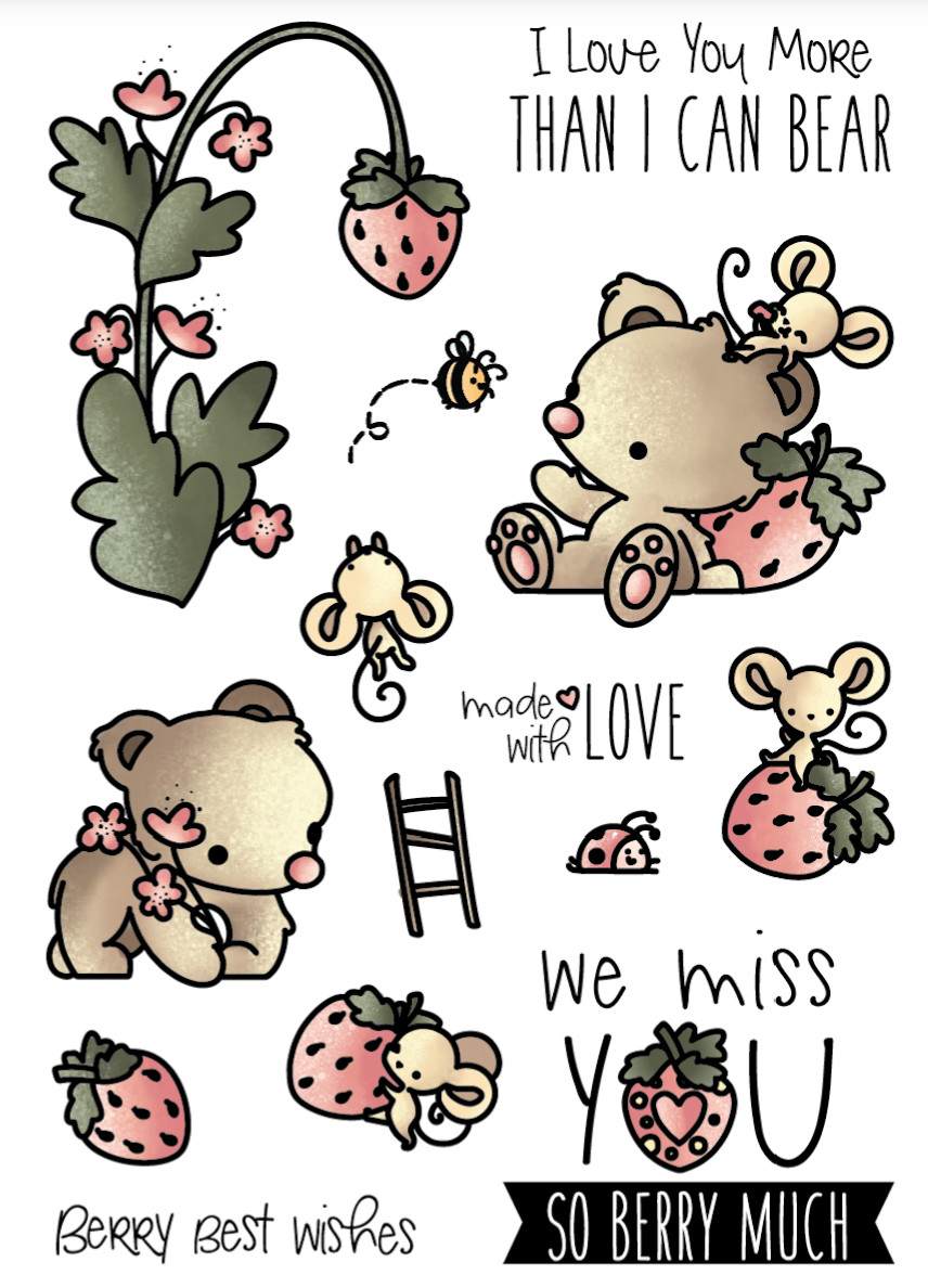 LDRS Creative Clear Stamps Strawberry Patch LDRS3205