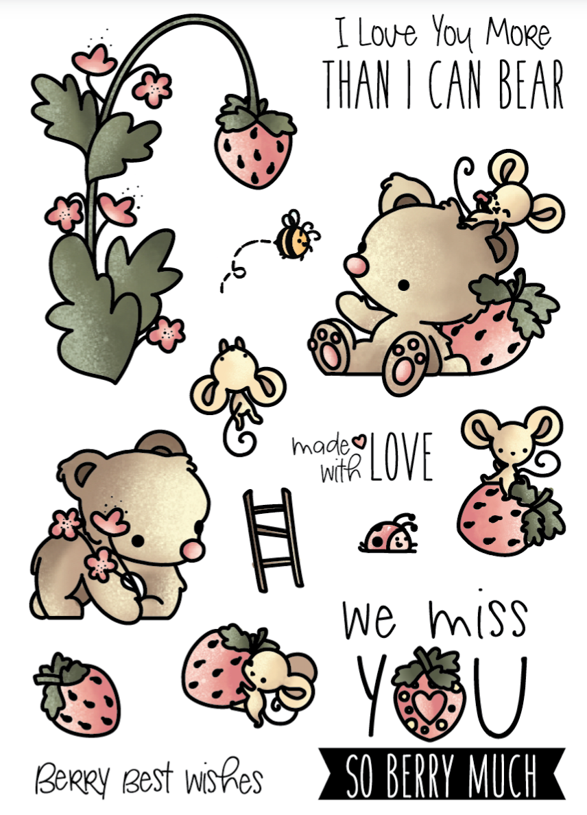 LDRS Creative Clear Stamps Strawberry Patch LDRS3205