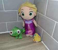 Disney Tangled - Rapunzel, Pascal, Tsum Tsum - Plush Bundle Toys