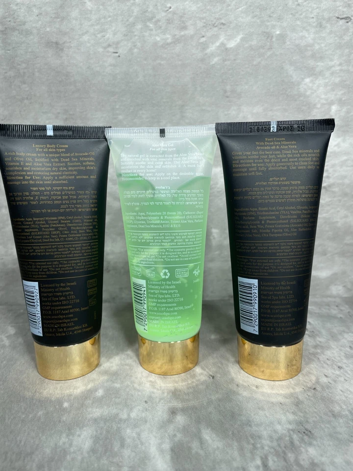 Crema corporal y pies Black Pearl Essential Black Sea Minerals gel de aloe vera nuevo Foto 2 de 4