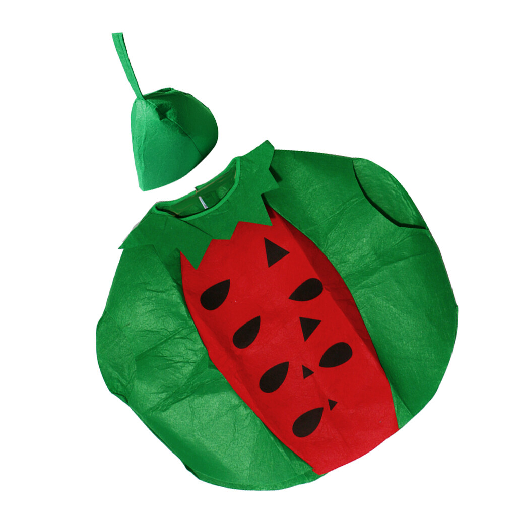 Wassermelone Kostüm Für Erwachsene – Unisex, One Size, Mit Hut, 74x89 Cm