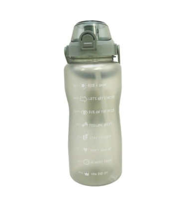 MCSWSEE 2.2L Motivational Water Bottle With Time Marker - BPA Free, Leak Proof, Straw & Handle, 64oz