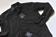 Ben Sherman UK Men's Long Sleeve Button Up Dress Shirt Black Size 15 - 15.5