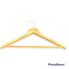 Vtg Wood Advertising Coat Hanger The Nautilus Hotel Miami Beach Air Conditioned