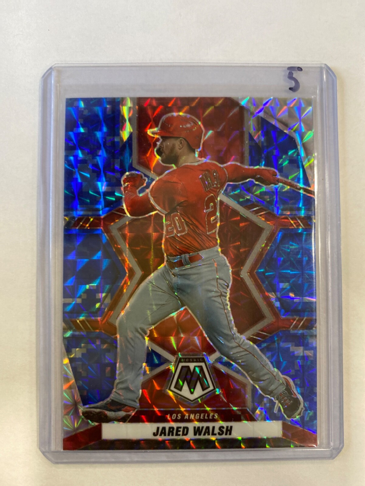2022 Panini Mosaic - Jared Walsh - Blue Camo Prizm- #112 -Los Angeles