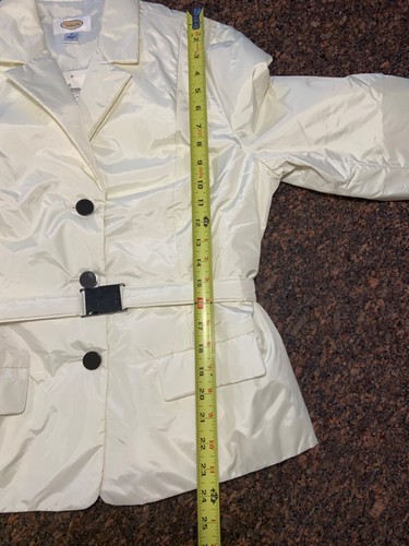 Talbots Jacket Women’s 10 White Lightweight Cream Coastal Capsule Minimalist - Picture 9 of 12