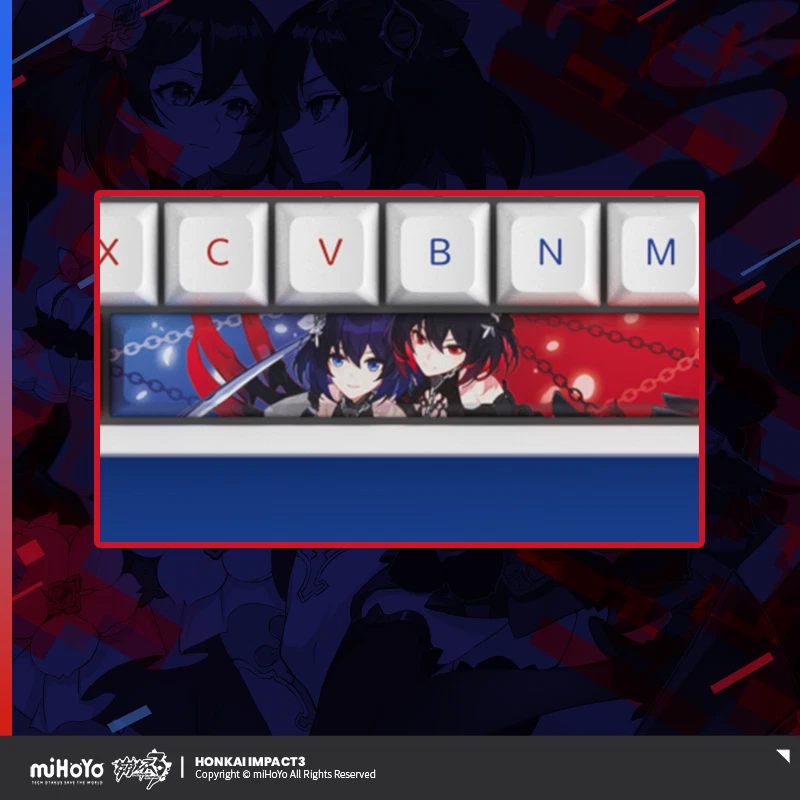 Honkai Impact 3 Seele Vollerei RGB Hot Swap Mechanical Keyboard CS Silver Axis - Image 3 of 4