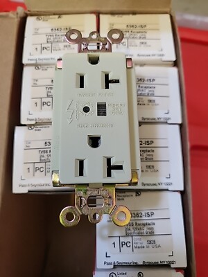Legrand Pass Seymour IG 5362-ISP TVSS Receptacle  IVORY 20A 125V