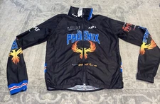 GARNEAU Men's Sz Meadium Team Phoenix Full Zip Cycling Jacket Bicycle Black