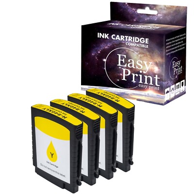 4PK HP940 4Y Ink Cartridge InkJet Pro 8000-A811a Pro 8000-A809n Printers
