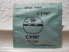 GS CY507 Watch Crystal Fit Swiss - 17.8 x 15.0 mm - Replacement / Repair