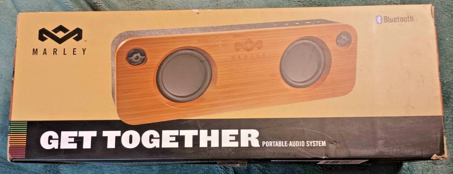 House of Marley Get Together Portable Bluetooth Speaker (EM-JA006B) with Charger