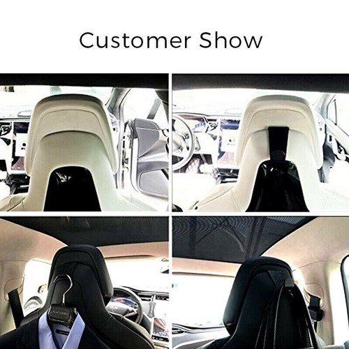 1 Pair Alu Hook fit for Tesla Model S X Seat Back Hook Holder Hanging Support - Picture 5 of 5