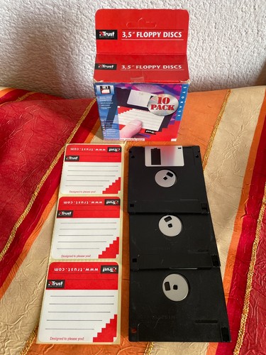 Floppy disc vergini Trust 3.5" da 1,44 MB (lotto da 3) - Photo 2/4