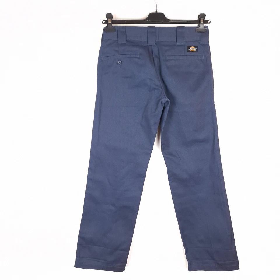 DICKIES Hombres Pantalones Talla W29 L30 Slim Fit Recto Azul Mezcla de Algodó... - Imagen 2 de 4