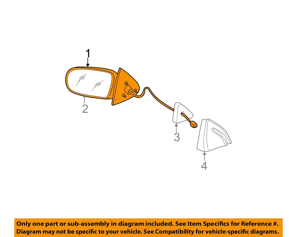 GM OEM Front Door-Side Rear View Mirror Right 22683206 | eBay