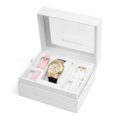 TechnoMarine Women's TM-124035 Cruise Original 38mm gold with 3 straps Included.