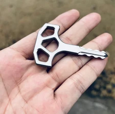 1 PC EDC Titanium Alloy Small Toy Tool Portable Equipment Key Buckle