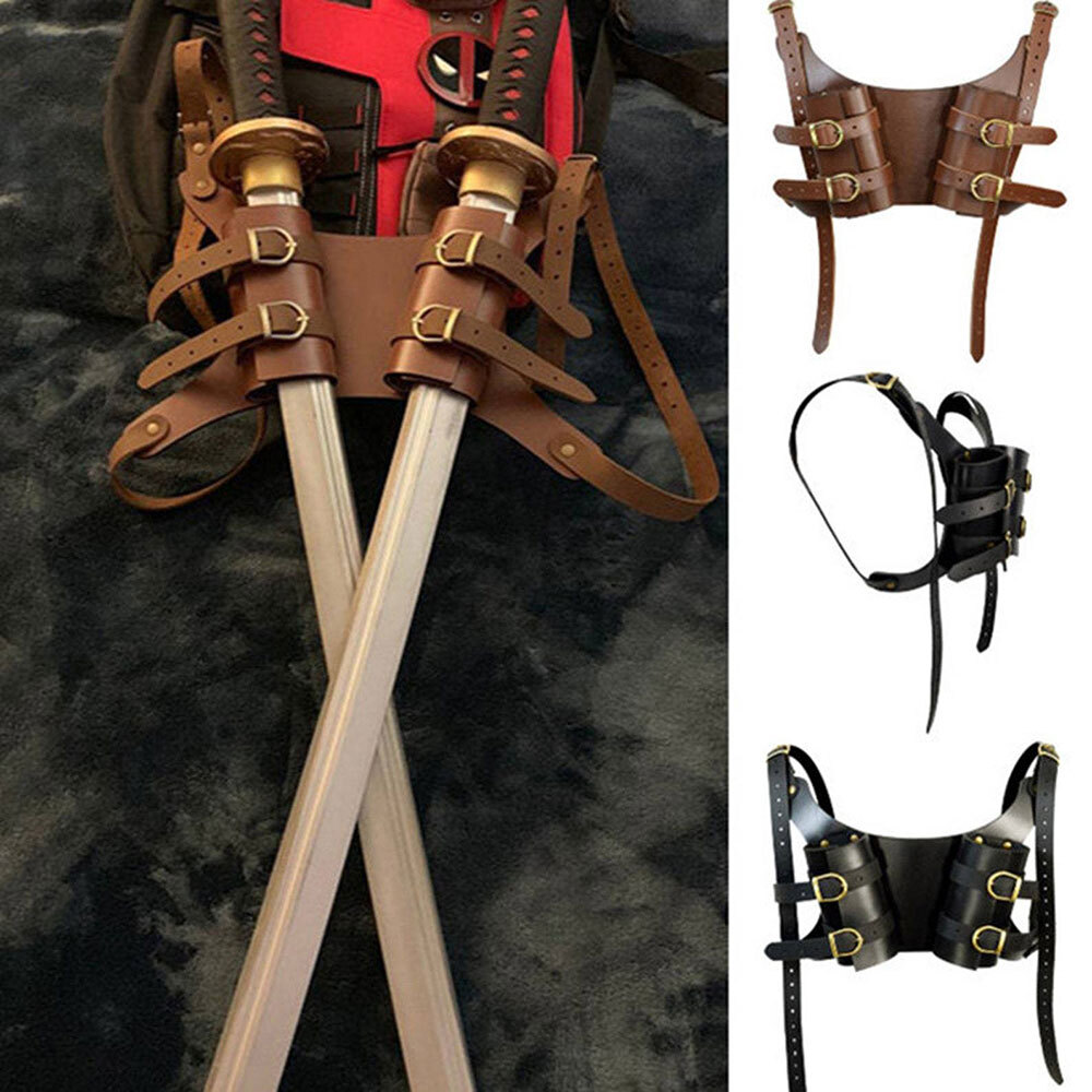 Sword Holder Belt 3 Sword Belt Holder Medieval Retro Leather