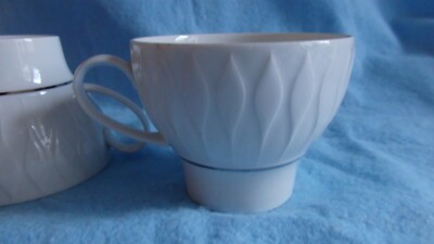 THOMAS, Lanzette, 1 Tasse, Kaffeetasse, Platin Rand, Wirkkala, weiß, Porzellan