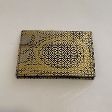 Gold Geometric Print Handmade Cardholder