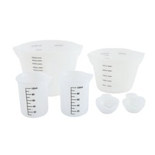 6 Pcs Measuring Cups Set Including Silicone Mixing Pour Cups Dispensing Cups