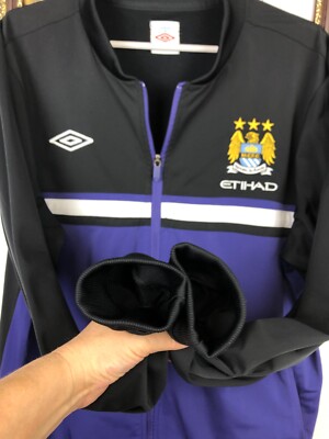 Vintage Umbro Manchester City Football Jacket Soccer Track