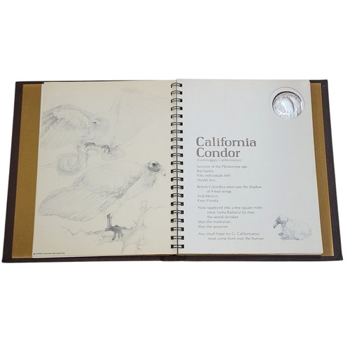 1970 Our Endangered American Wildlife 4 Coin Silver Set Book - Picture 4 of 12