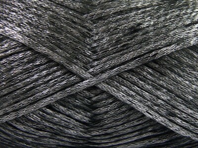 ユウ Glam Universe Ice #64570 Pewter - Silver on Black 100gr 250yd