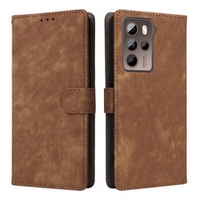 Para HTC U23 Pro Lujo A prueba de golpes Retro Abatible Cuero Billetera Tarjeta Estuche Cubierta
