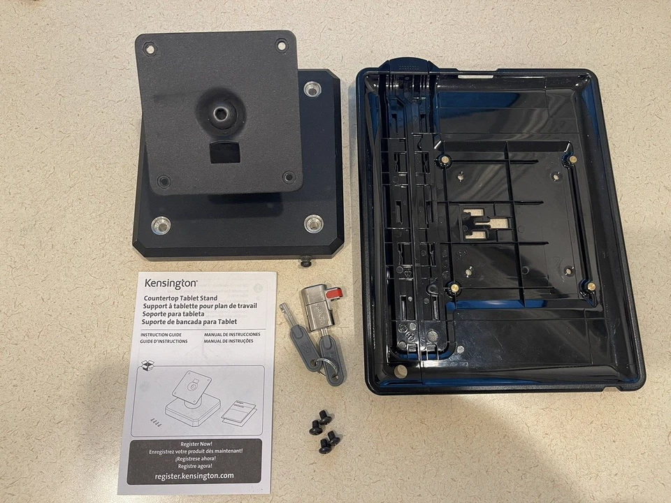 Kensington iPad Stand f/Retail Countertop, SecureBack K67773AM, Lock, Predrilled - Image 2 of 3