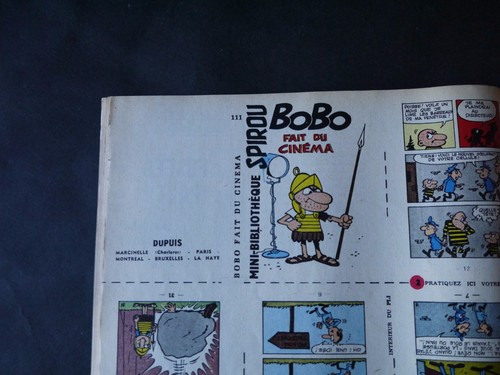 JOURNAL DE SPIROU N°1255 + MINI RÉCIT N°111 BOBO FAIT DU CINÉMA - 第 1/1 張圖片