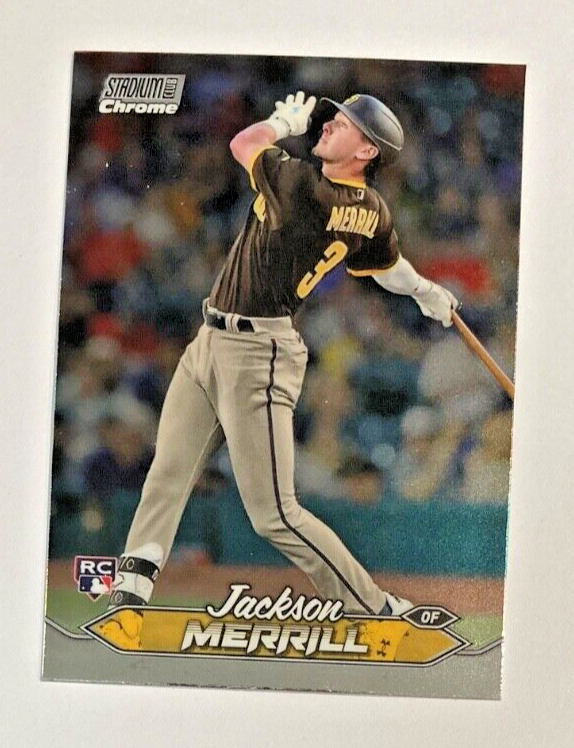 2024 TOPPS STADIUM CLUB JACKSON MERRILL ROOKIE CHROME SP SAN DIEGO PADRES #50