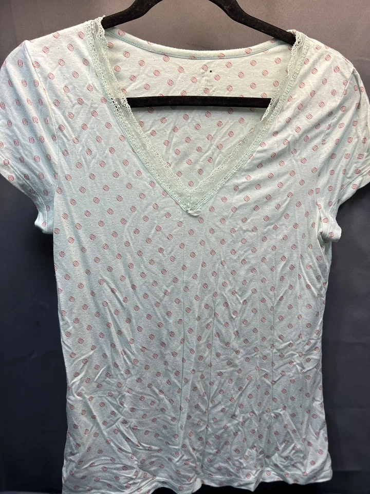 Apt 9 Mujer Mediano 2 Piezas Conjunto de Pijama Manga Corta Pantalones Cortos Azul Claro Foto 2 de 4