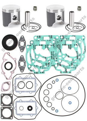 Ski-Doo 600 HO Dual Ring Pistons Full Gasket Kit Crank Seals Std 72mm 2003-2008