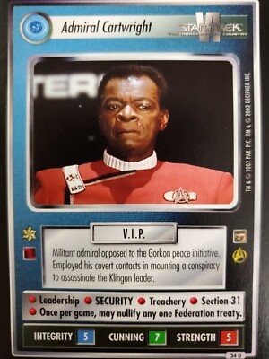 Star Trek CCG The Motion Pictures TOP TIER SINGLES Select Your