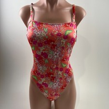 Victoria's Secret Swim One Piece Removable Padded Floral Swimsuit w/Logo M NWT