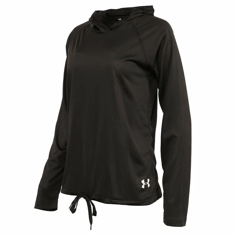 Under Armour Heatgear Velocity Twist Hoodie 1298715 Black Women's Size MEDIUM