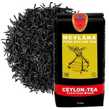 Mevlana Ceylon Tea, Loose Leaf, 1 Lbs - Best Ceylon Black Tea Leaves from Sri La