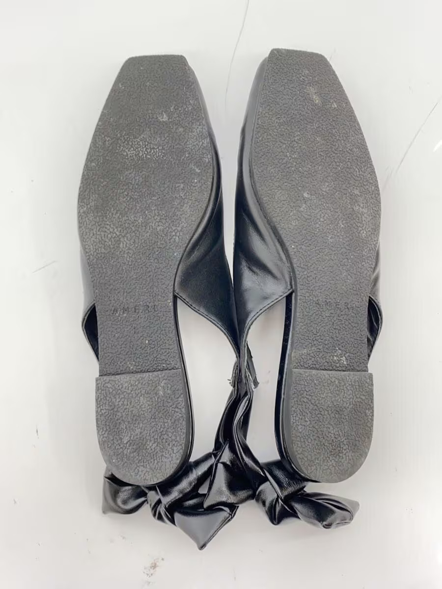 Ameri Flat Pumps Back Ribbon L Blk Jn921 - image 4