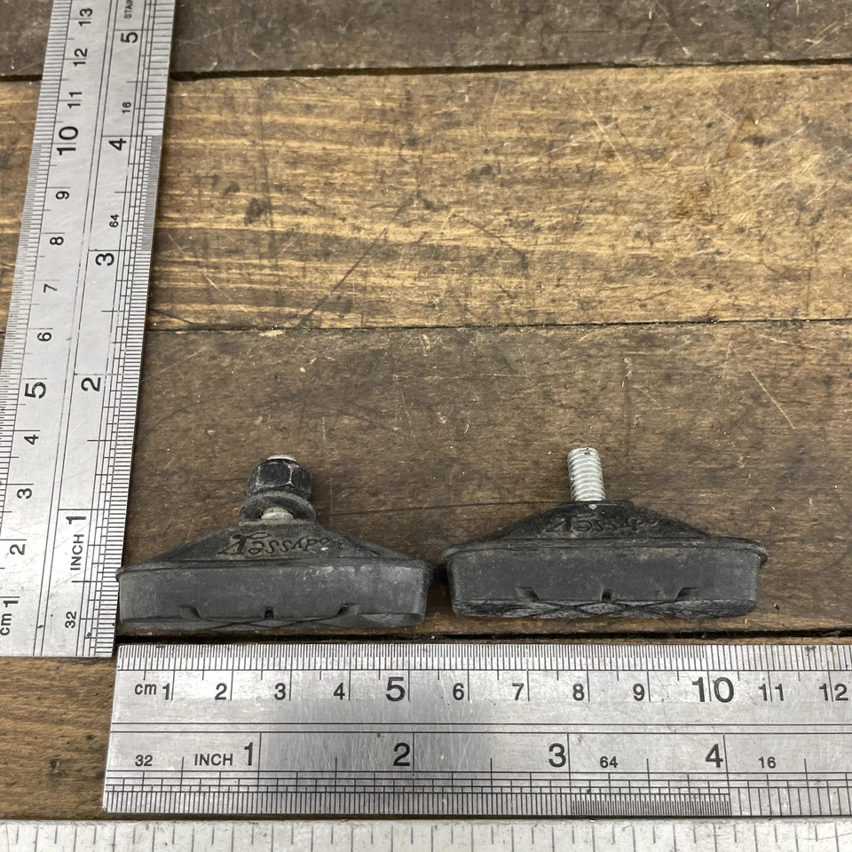 Juego de pastillas de freno para bicicleta BMX Odyssey usadas años 80 90 negro atornillado vintage Foto 4 de 4
