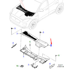 Jaguar E-Pace X540 Batterieabdeckung LHD J9C3167 NEUE EURLICHE
