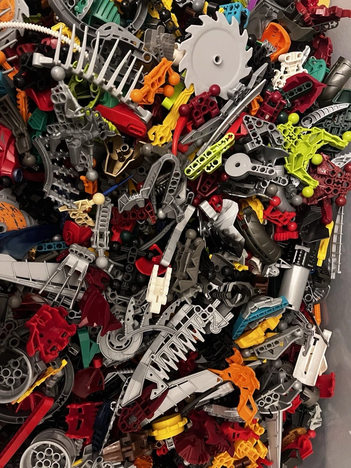 LEGO Lot Of One Pound Bulk Bionicle Hero Factory Technic Parts - Image 2 of 4