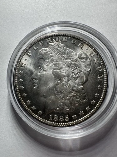 1885-O Morgan Silver Dollar VERY SHINY Uncirculated MS++