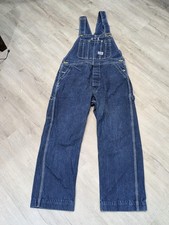 Vintage Big Smith Overalls Mens 36x28 Blue Denim Bib Workwear USA 90s Pockets