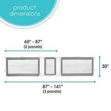 Summer Infant Custom Fit Walk-Thru Extra Wide Pet and Baby Gate