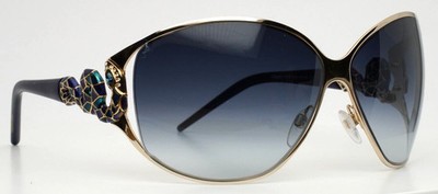 ROBERTO CAVALLI Bellatrix 851S D55 Gold Damen-Sonnenbrille mit Wrap-Blende
