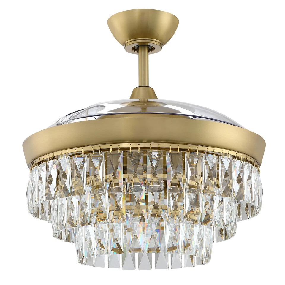 Craftmade SOF423 Sofia 42" 3 Blade Indoor Smart LED Ceiling Fan - Brass - Image 3 of 4